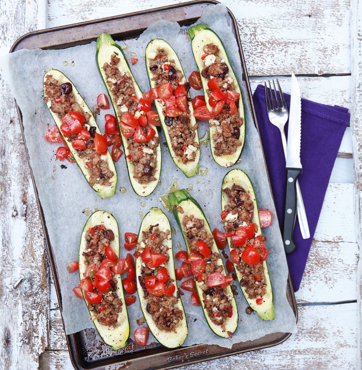 Greek Stuffed Zucchini DIVINE