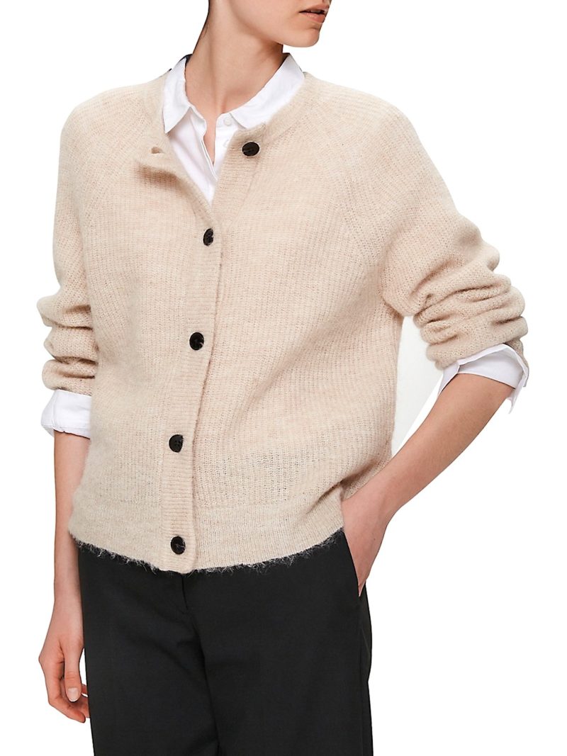 Bougie Chic Cardigan with White Shirt