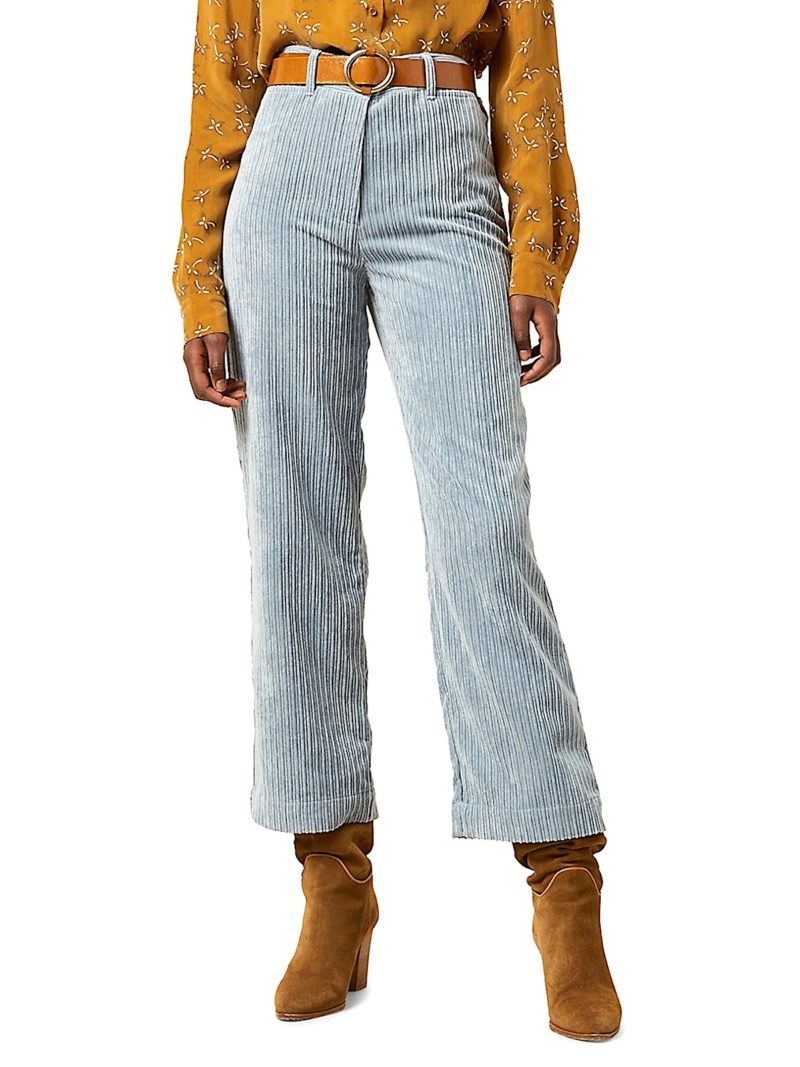 Fall Fashion High Waisted Corduroy Pants Jeans