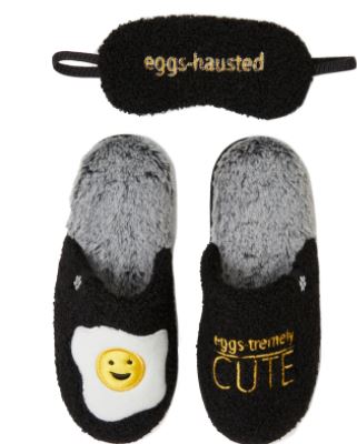 Slippers and Eye mask