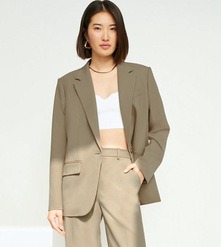 Relaxed Blazer JacketSpring Style Trends