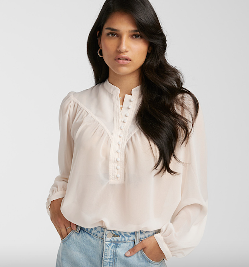 Summer Style Chiffon White Shirt Blouse 