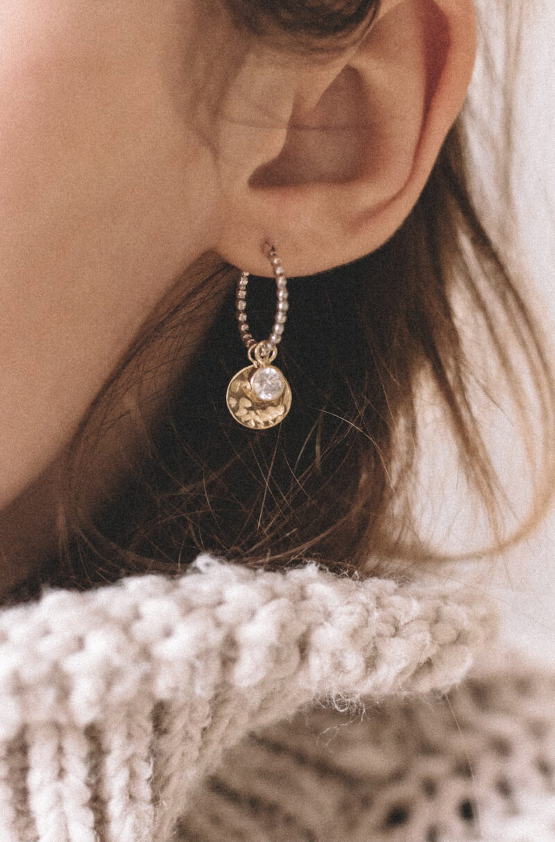 Canadian Fashion Brands: Closeup of earring