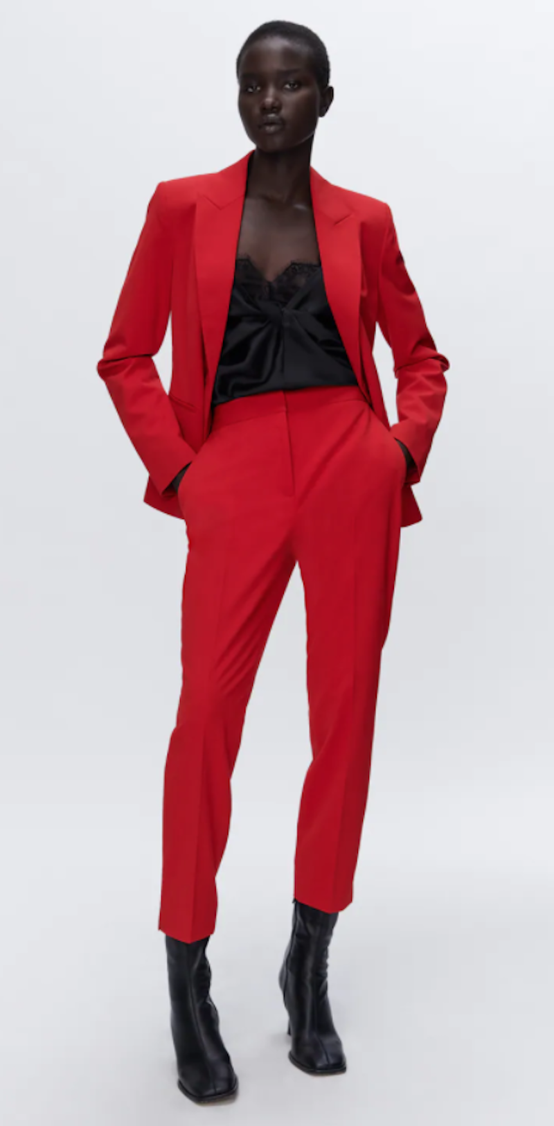 Red Suit Blazer Jacket