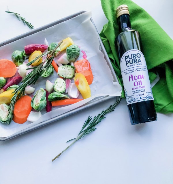 Roasted Veggies: Prep with Puro Pura oil