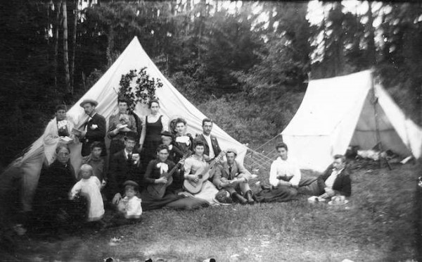 Camping in Vancouver in the 1800s