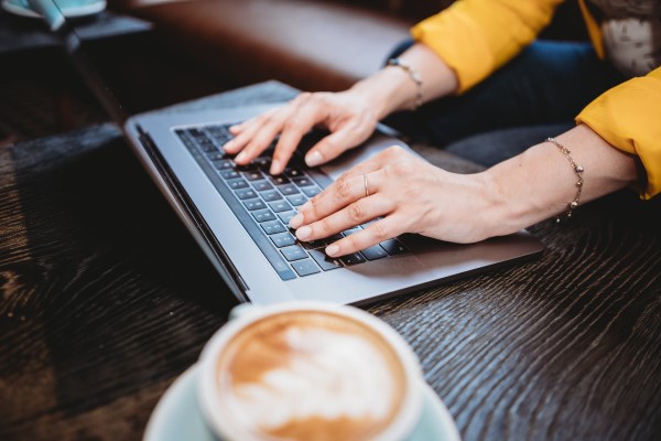 Cosmetic Beauty: Woman on a Laptop