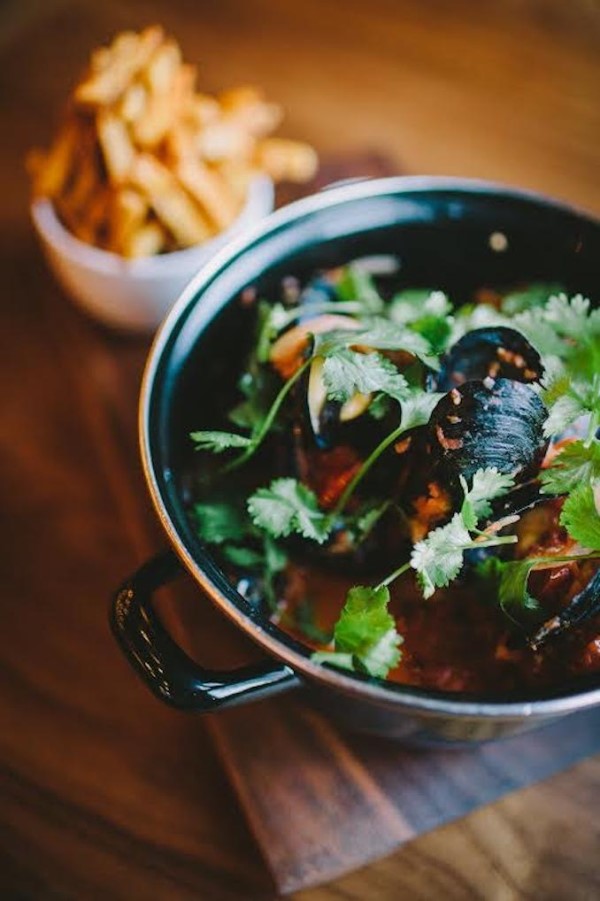 Vancouver Arts & Culture: Chambar restaurant mussels and fries