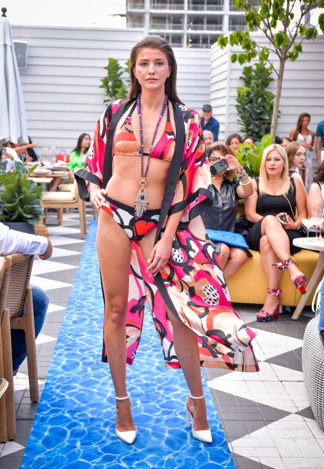 Shan Swimwear: Model in Bikini and Cover Up