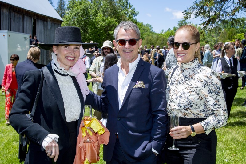 MMFA Chief Curator Mary-Dailey Desmarais, MMFA Director, Stéphane Aquin and Incoming General Director of the MMFA Foundation Jo-Anne Duchesne 