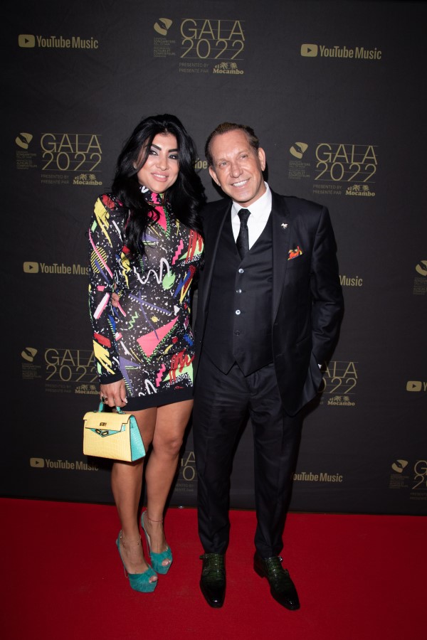 Canadian Songwriters: owner of the El Mocambo Michael Wekerle attends the CSHF Gala with Yasmin Castellon