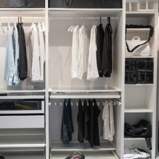 Clothing Basics: Clothes hanging in a closet