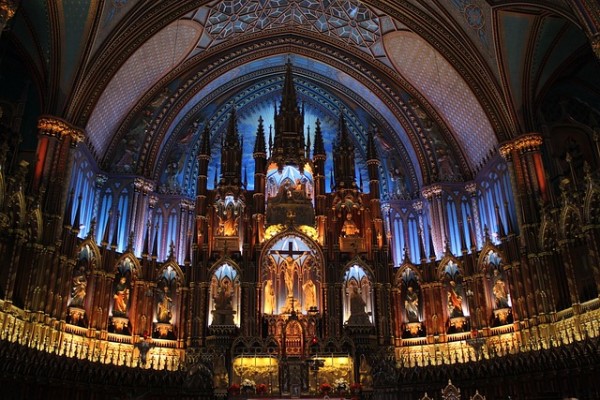 Montreal to Ottawa: Notre Dame Basilica Altar