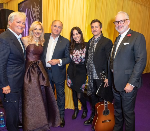 Grand Cru: Steven Hudson (CEO, ECN Capital), Ellen and Todd Halpern (Chair, Grand Cru Culinary Wine Festival), Chantal Kreviazuk, Raine Maida, Michael McCormack (Sr. VP, ECN Capital)