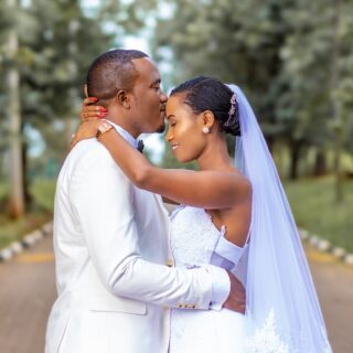 Wedding Photographer: Bride and Groom Embracing