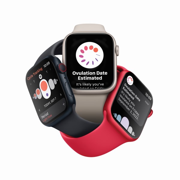 Women's Health: Apple Watches with Health Apps Open