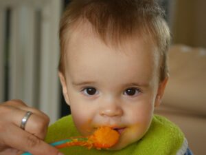 Homemade Baby Food: Feeding a baby their baby food