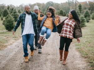 Family's Health: family on a walk
