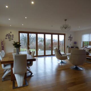 Improve a Home: Living Room Dining Room with Glass Sliding Doors