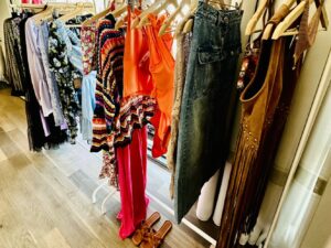 Shein Pop Up Store: Clothing on Rack
