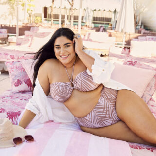 Hotel Roxy: Roxy Earle on a lounger in a bikini