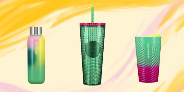 Eco-Friendly: Starbucks Cups and Water Bottle