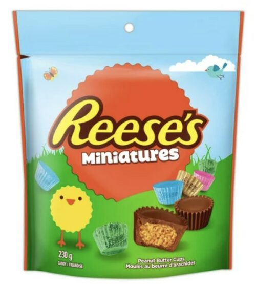 Easter Treats: REESE'S Miniatures Pastel Foil Peanut Butter Cups Easter Candy