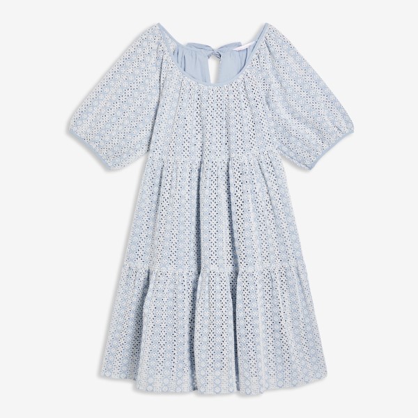 Jillian Harris: JF X Jillian Harris X Life At Home Blue Eyelet Dress