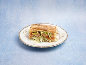 Fish Fridays: Fish Grinder Sando on a Plate