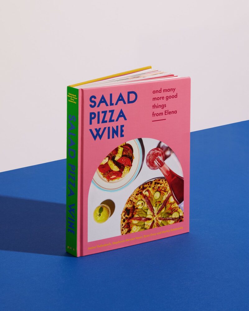 Salad Pizza Wine: Cookbook Cover Art