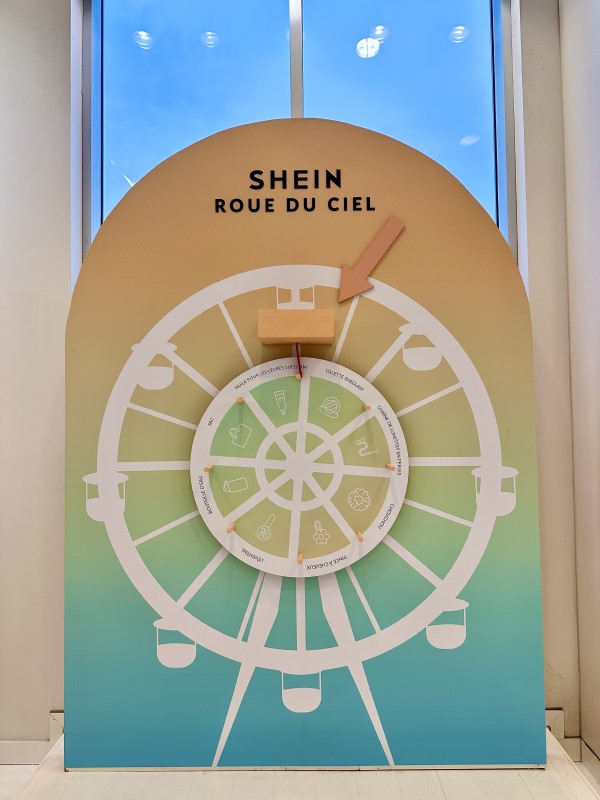 SHEIN Canada: Wheel Spinning game at SHEIN Pop Up