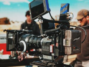 Film Festival: Video Camera near red carpet