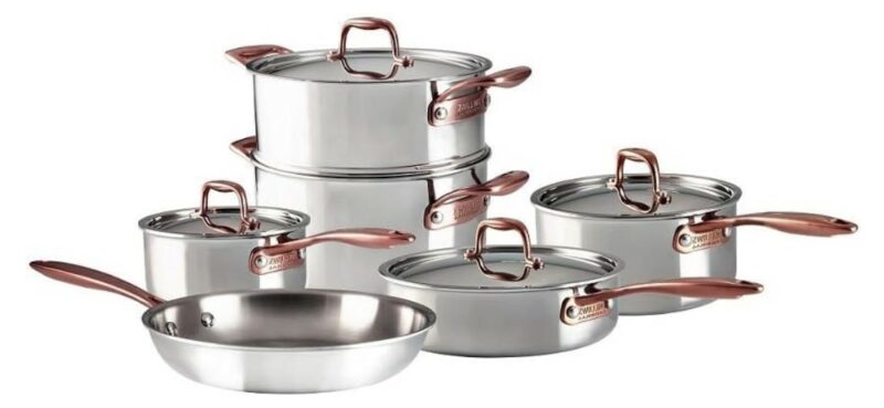 Prime Big Deal Days: Zwilling 10 piece stainless cookware set