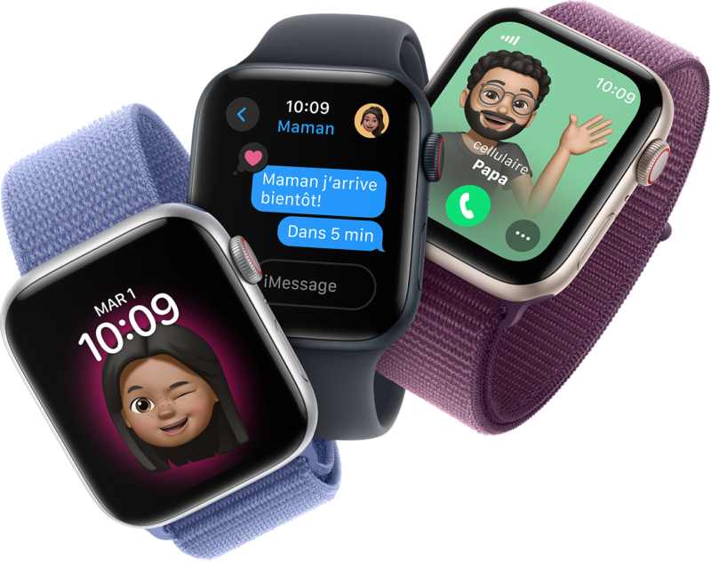 Apple Watch for Kids: 3 Apple Watches with memojis