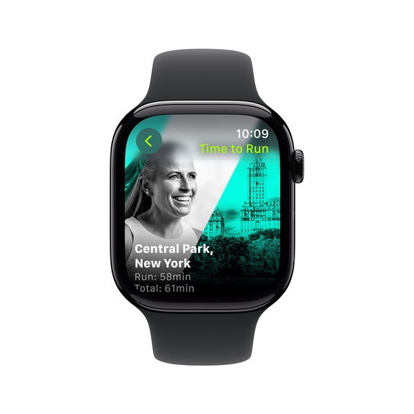 Global Running Day: Apple Watch with Central Park Run on the face