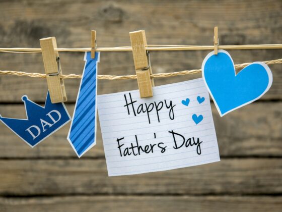 Father's Day Gift: Happy Father's Day greeting card or background.