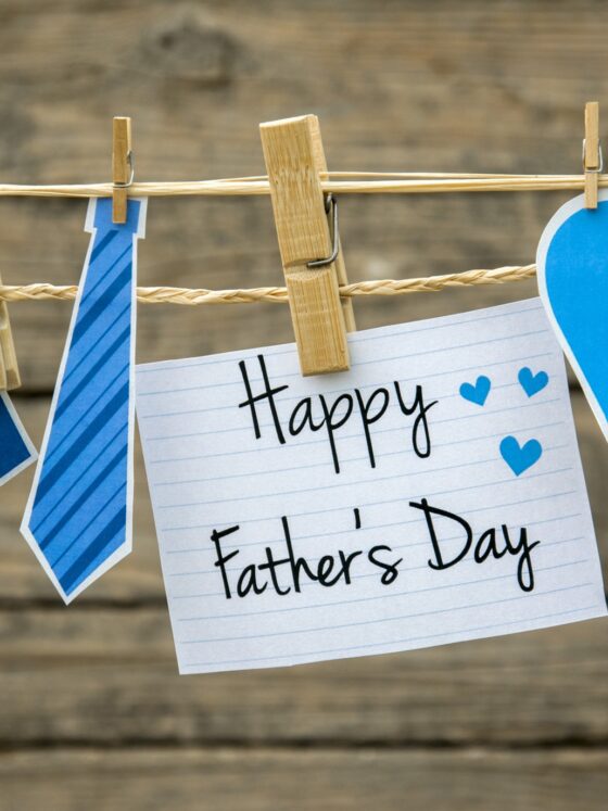 Father's Day Gift: Happy Father's Day greeting card or background.