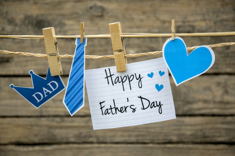 Father's Day Gift: Happy Father's Day greeting card or background.