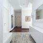 Interior Doors: Hallway with several doors