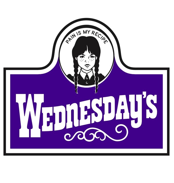 Meal of Misfortune: Wendy's x Wednesday Addams collab logo