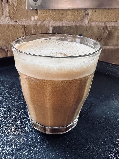 New Menu: Starbucks Pecan Oat Cortado in a Glass