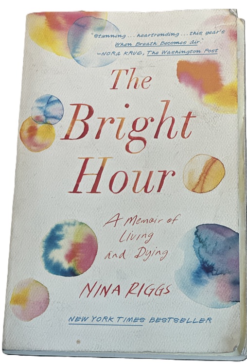 The Bright Hour: Close Up of Cover of the book