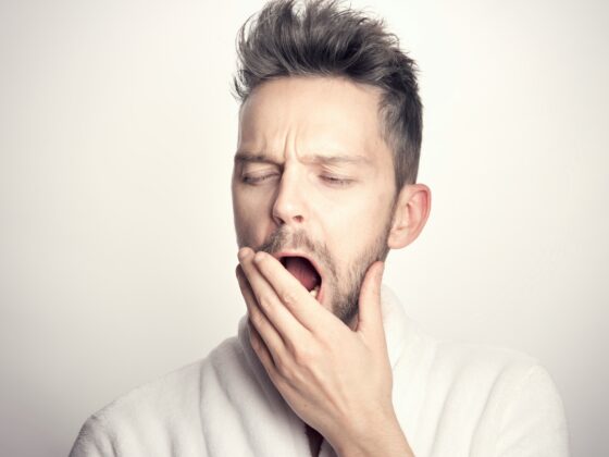 Tired of Feeling Tired: Man Yawning
