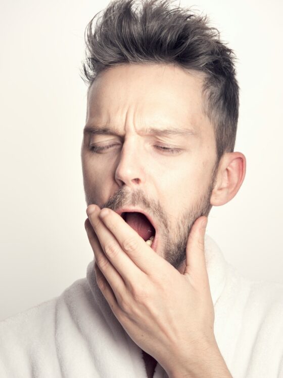 Tired of Feeling Tired: Man Yawning