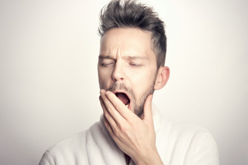 Tired of Feeling Tired: Man Yawning