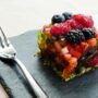 Decadent Desserts: Fruit Tart on a plate