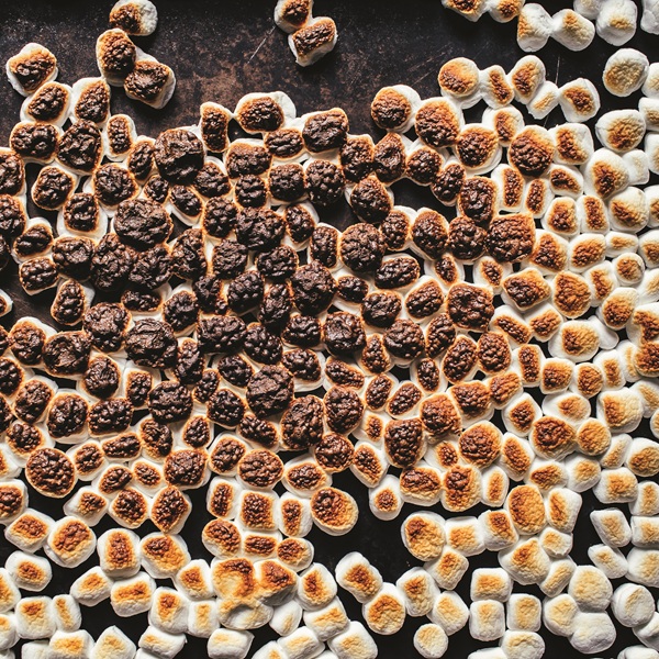 Empanadas: Dessert smores featuring lots of toasted marshmallows