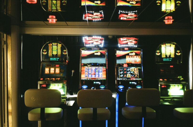 Gamified Casinos: Three chairs in front of three slot machines