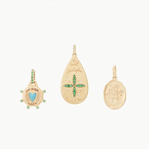 St. Kitts: 3 gold charms including a St. Christopher medal