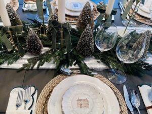 Holiday Ready: Place settings on a table ready for the holidays
